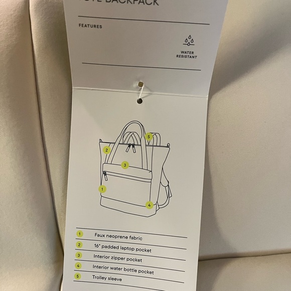 Stylish Cream All In Motion Backpack - Picture 4 of 5